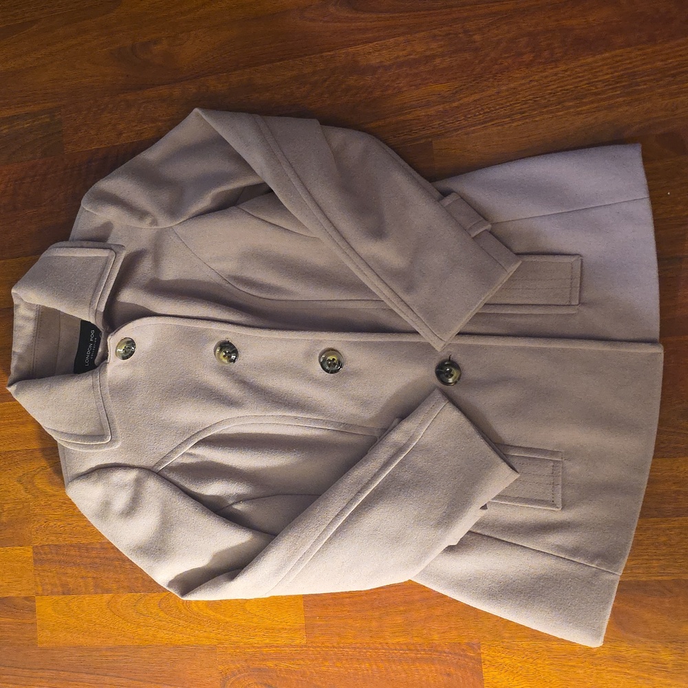 London Fog Women's TMauve/ TanPea Coat